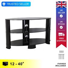 Oval Glass TV Stand Unit