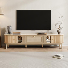TV Stand Cabinet Walnut Solid