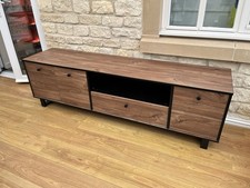 Walnut-Effect TV Unit  W/