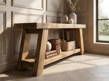 ROME Solid Wood Chunky TV Unit